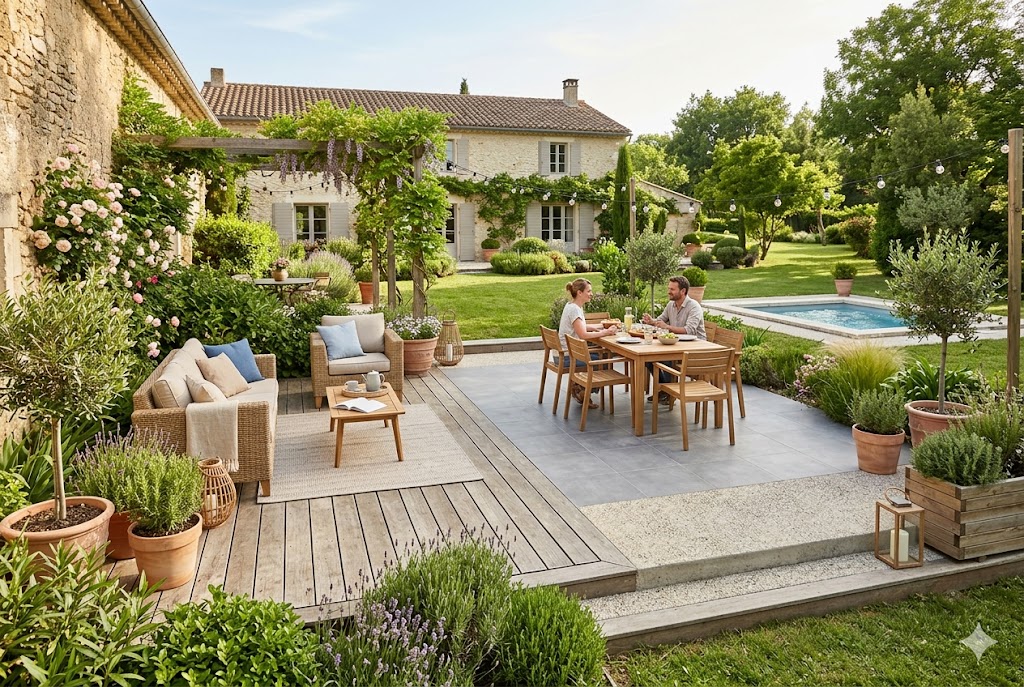 Aménager une terrasse de jardin