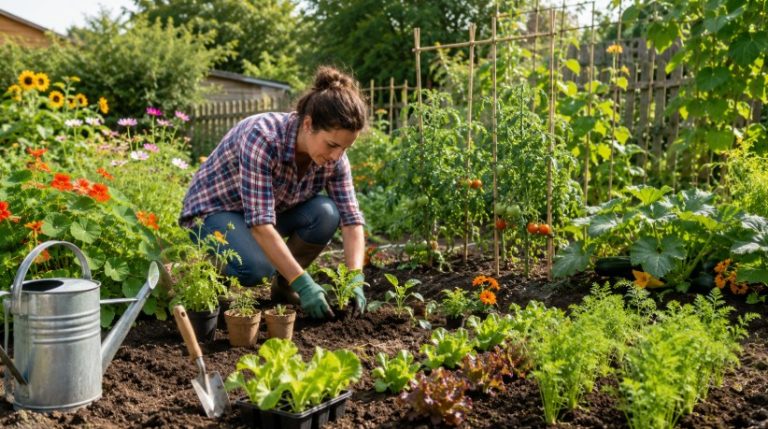 au jardin au mois de mai